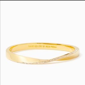 Kate Spade Do the Twist Hinged Gold Bangle